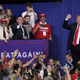 President Donald Trump leaves a rally May 29, 2018, at the Nashville (Tenn.) Municipal Auditorium.
